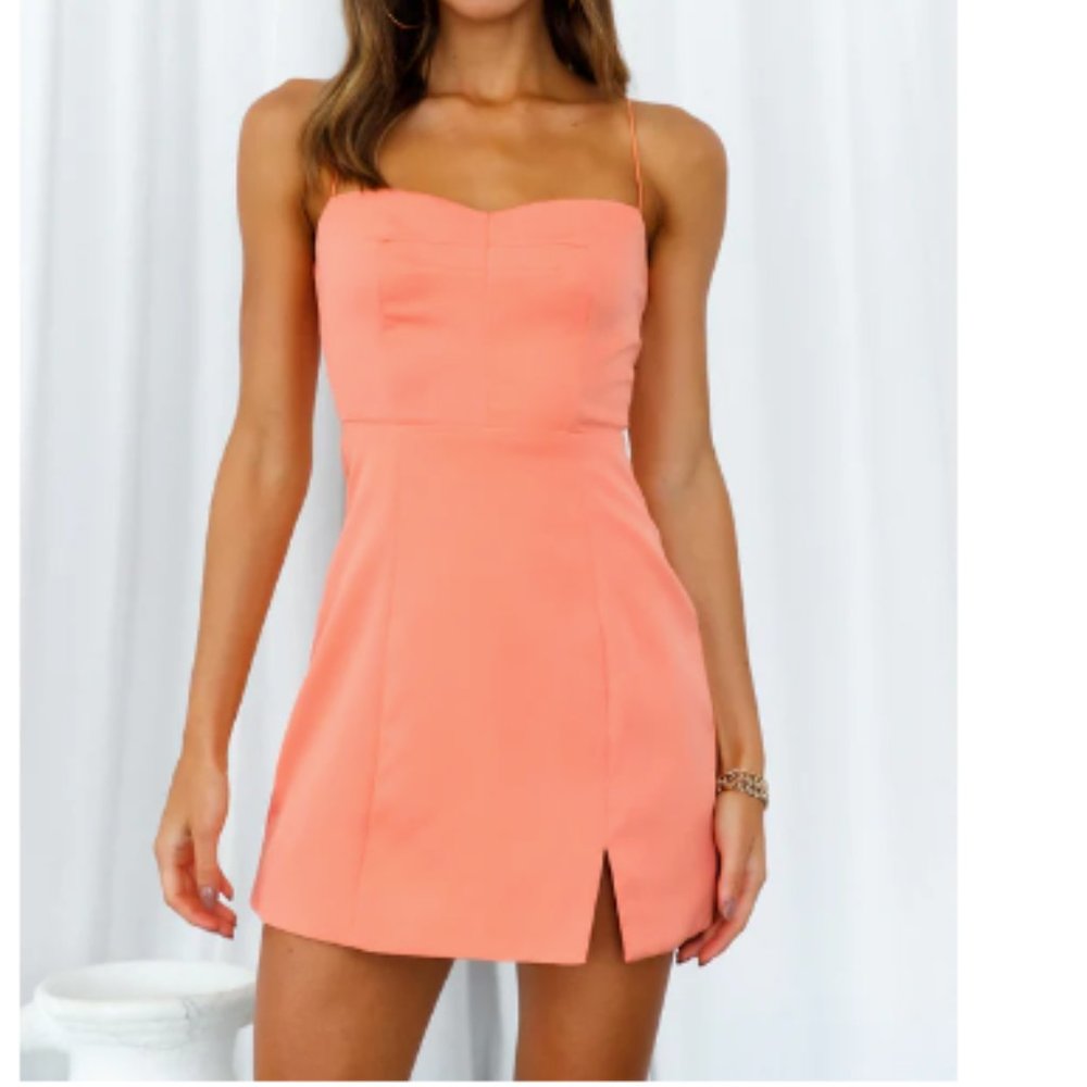 Hello Molly Orange Bodycon Dress.